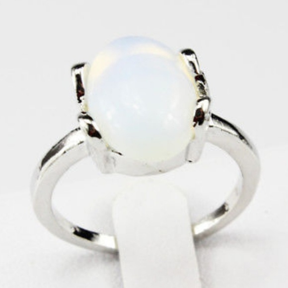 Jewelry - Opal Ring - Sterling Silver Plated